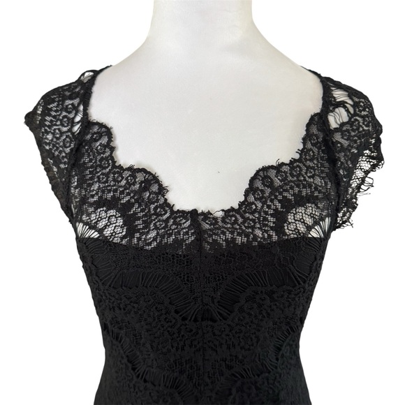 Intimately Free People Peekaboo Lace Hi-Low Dress | Black | S - Picture 6 of 13